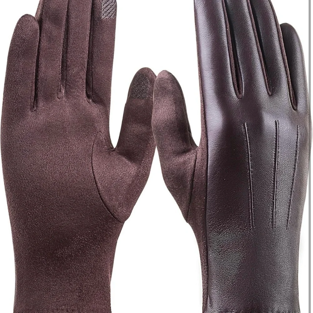 Gloves, Intelligent Touch Screen Warm and Comfortable Wool Lined Gloves 2 Pairs